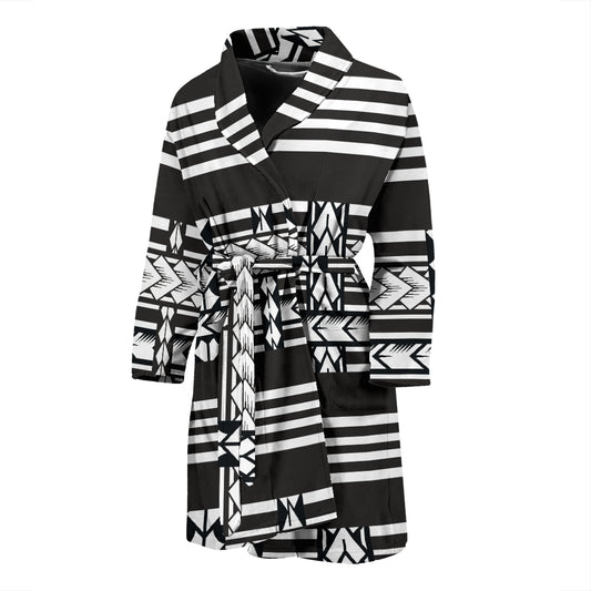 Samoan Tattoo Print Design LKS304 Men Bathrobe