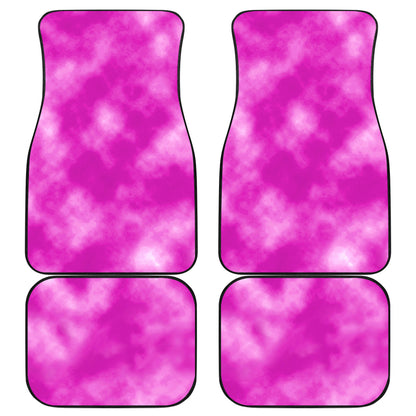 Tie Dye Pink Design Print Car Floor Mats Front Back
