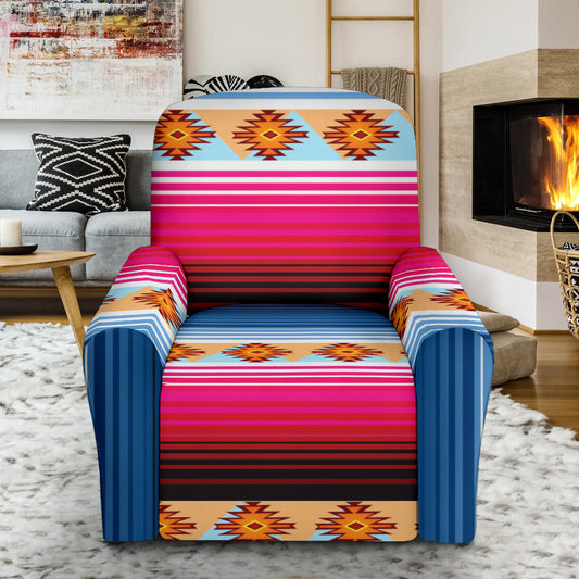 Mexican Pattern Print Design 03 Recliner Slipcover with Pocket