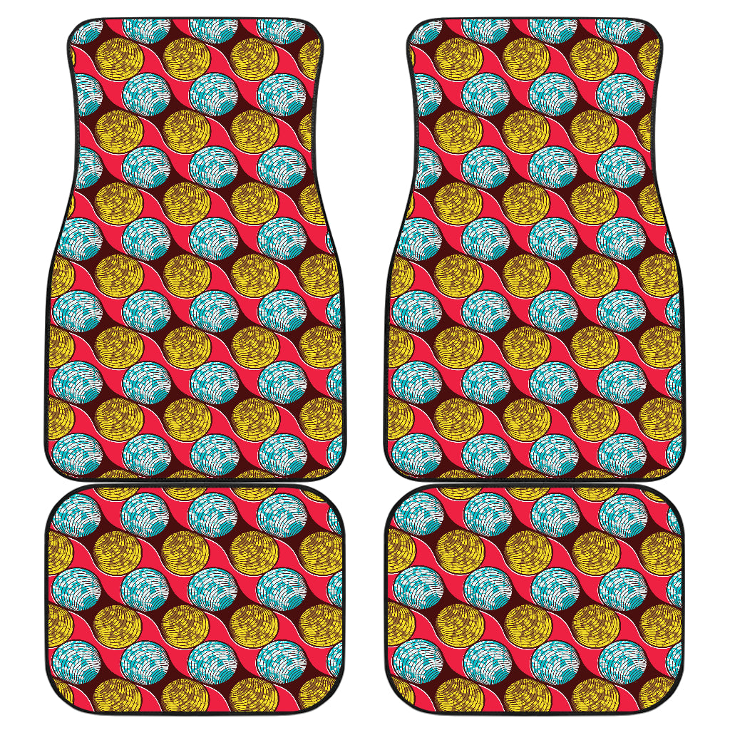 African Fashion Print Pattern Car Floor Mats Front Back