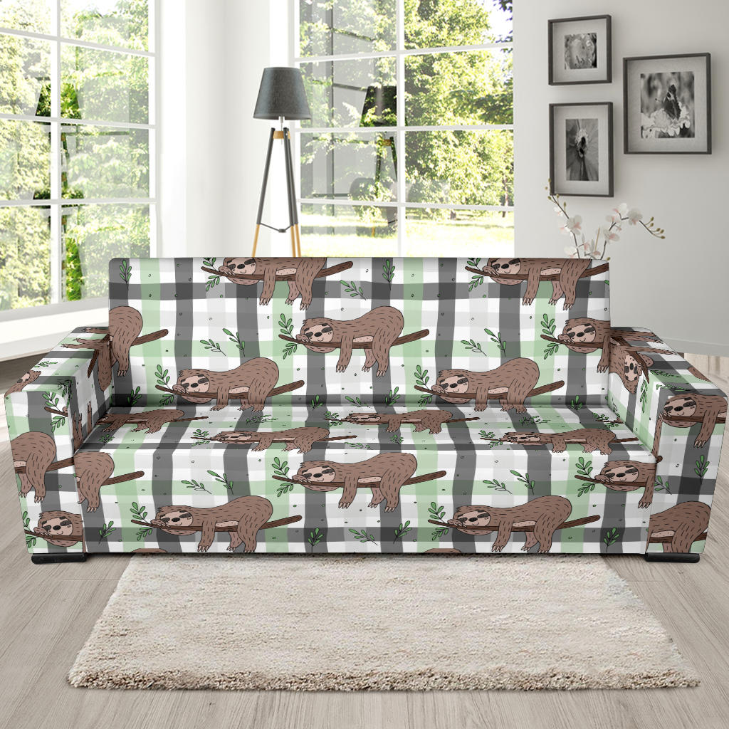 Sloth Print Design LKS301 Sofa Slipcover