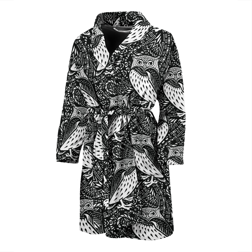 Tribal Pattern Print Design LKS308 Men Bathrobe