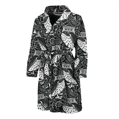 Tribal Pattern Print Design LKS308 Men Bathrobe