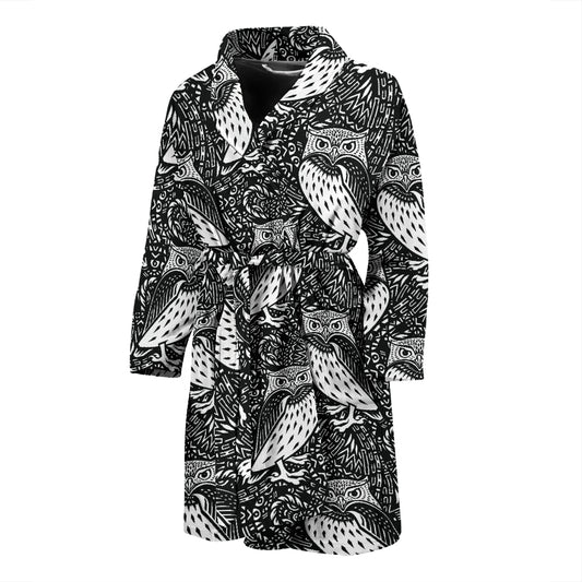 Tribal Pattern Print Design LKS308 Men Bathrobe