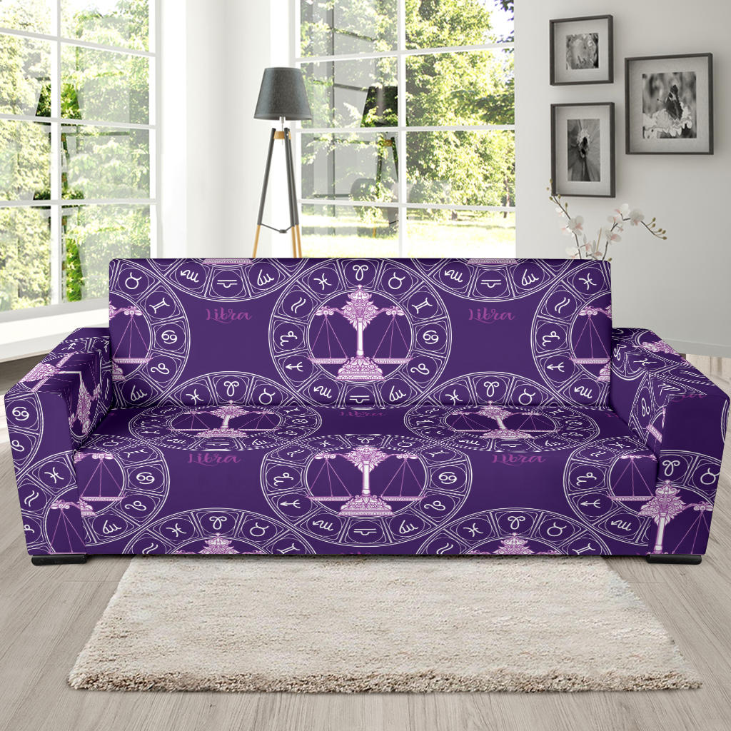 Libra Pattern Print Design 03 Sofa Slipcover