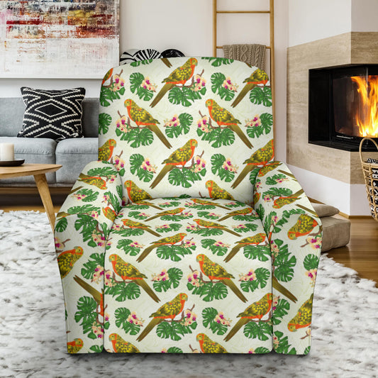 Conures Pattern Print Design 01 Recliner Slipcover with Pocket