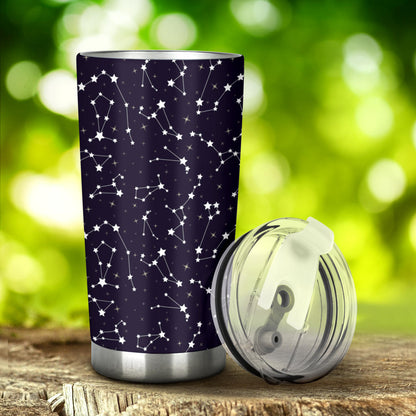Zodiac Star Pattern Design Print Tumbler
