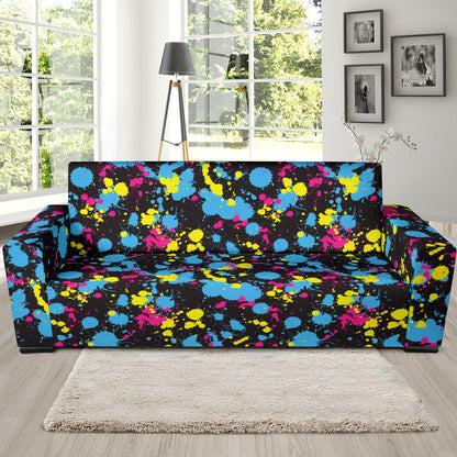 Splatter Colorful Print Design LKS301 Sofa Slipcover