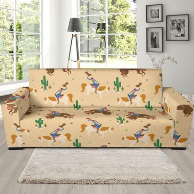 Rodeo Pattern Print Design A02 Sofa Slipcover