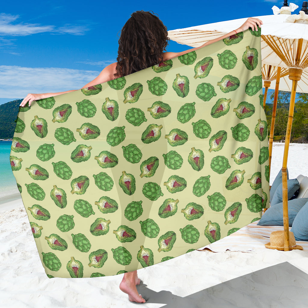 Artichoke Pattern Print Design 03 Sarong Pareo Wrap