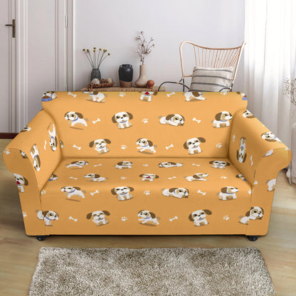 Shih Tzu Print Design LKS304 Loveseat Couch Slipcover