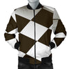 Checkered Flag Racing Style Men Bomber Jacket