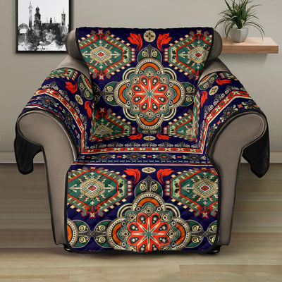 Ethnic Geometric Print Pattern Recliner Cover Protector