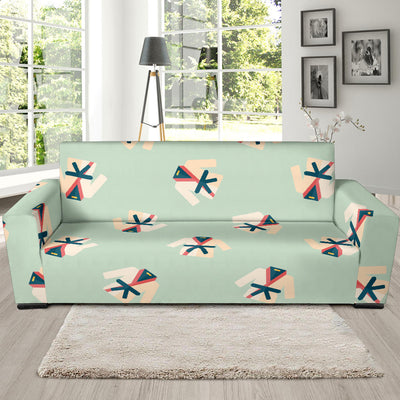 Karate Pattern Print Design 02 Sofa Slipcover