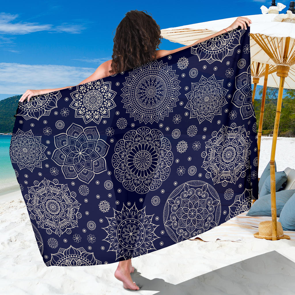 Mandala Pattern Print Design 02 Sarong Pareo Wrap