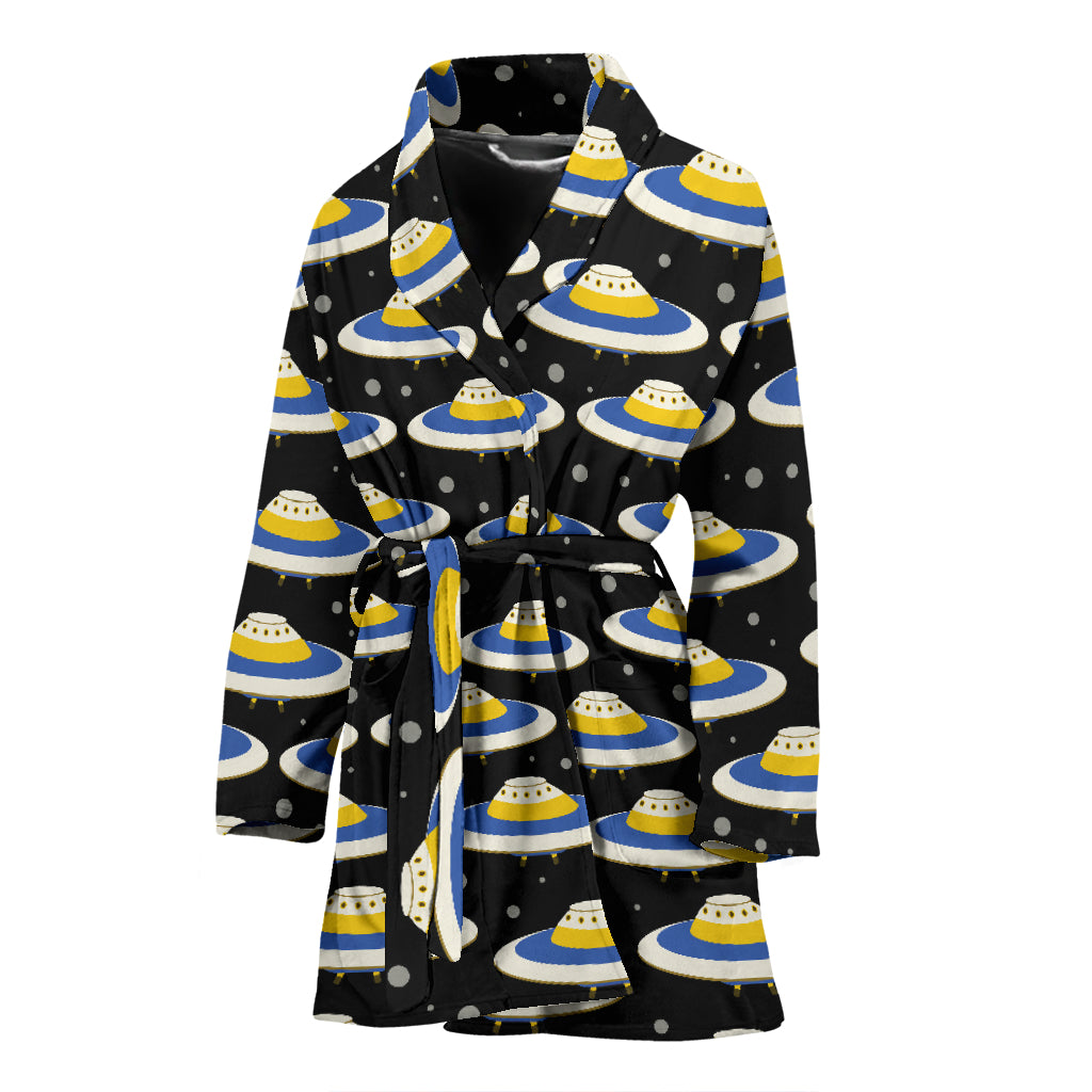 UFO Print Design LKS303 Women Bathrobe