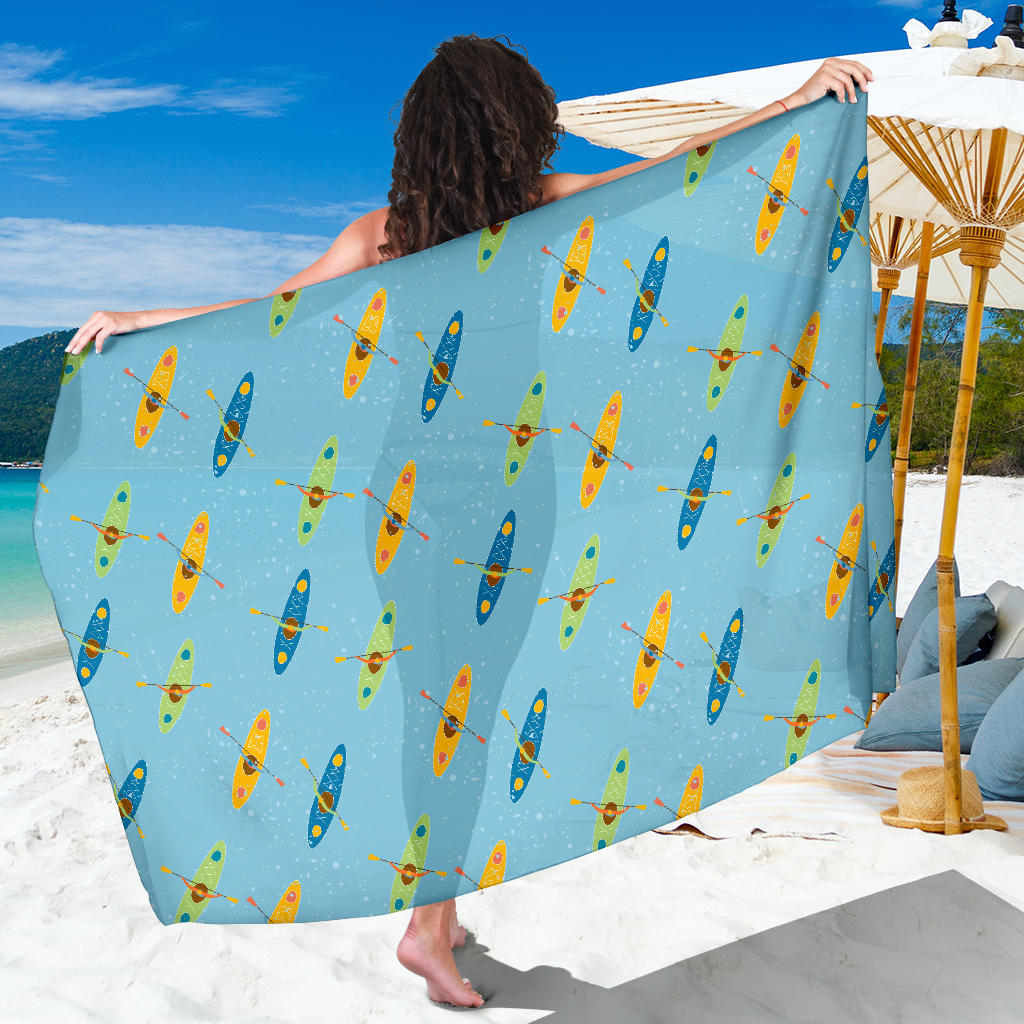 Kayak Pattern Print Design 04 Sarong Pareo Wrap
