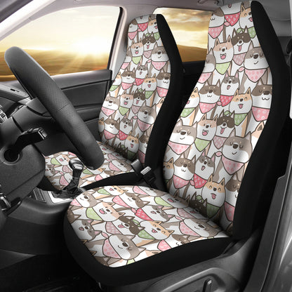 Shiba Inu Print Design LKS305 Car Seat Covers