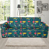 Cooking Kitchen Tools Pattern Print Design 01 Sofa Slipcover