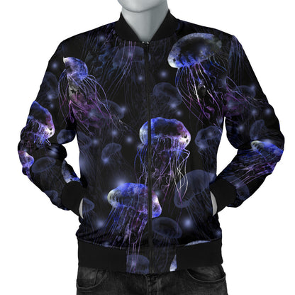Jellyfish Themed Men Bomber Jacket