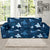 Manta Ray Pattern Print Design 02 Sofa Slipcover