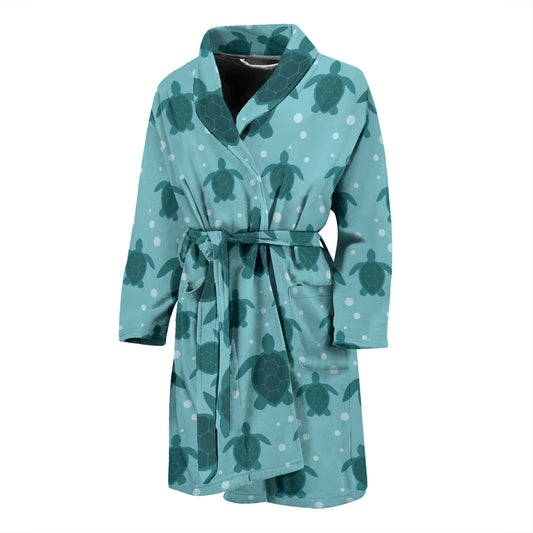 Sea Turtle Print Design LKS305 Men Bathrobe