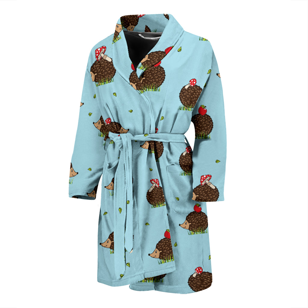 Hedgehog Print Design LKS402 Men Bathrobe