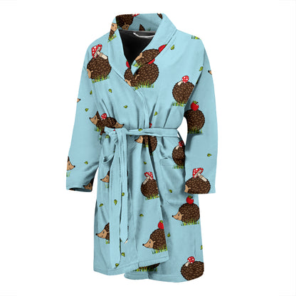 Hedgehog Print Design LKS402 Men Bathrobe