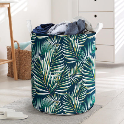 Sun Spot Tropical Palm Leaves hower Curtain Laundry Basket