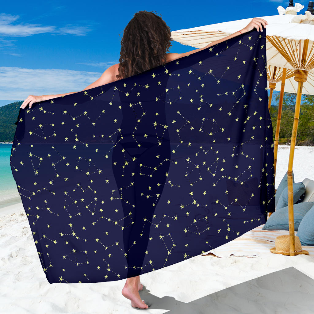 Constellation Pattern Print Design 02 Sarong Pareo Wrap
