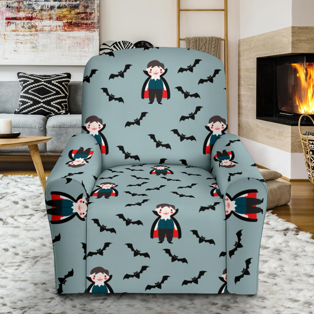 Vampire Print Design LKS304 Recliner Slipcover with Pocket