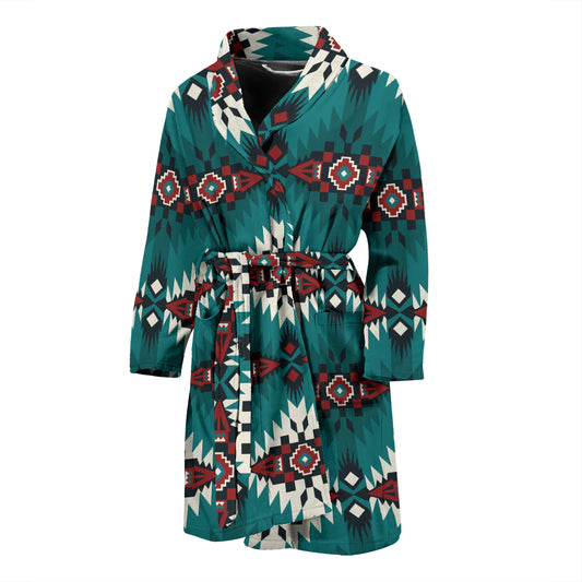 Southwest Pattern Print Design LKS308 Men Bathrobe
