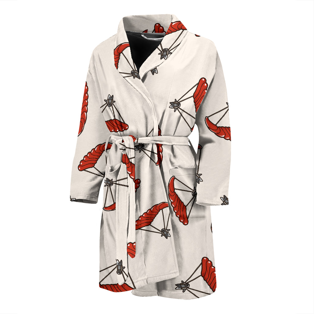Skydiver Print Design LKS302 Men Bathrobe
