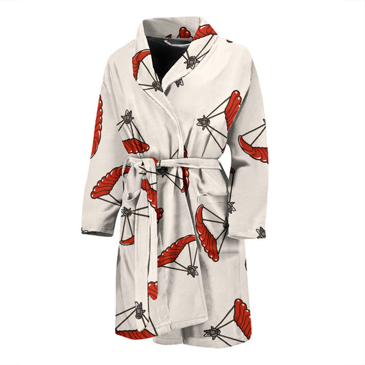 Skydiver Print Design LKS302 Men Bathrobe