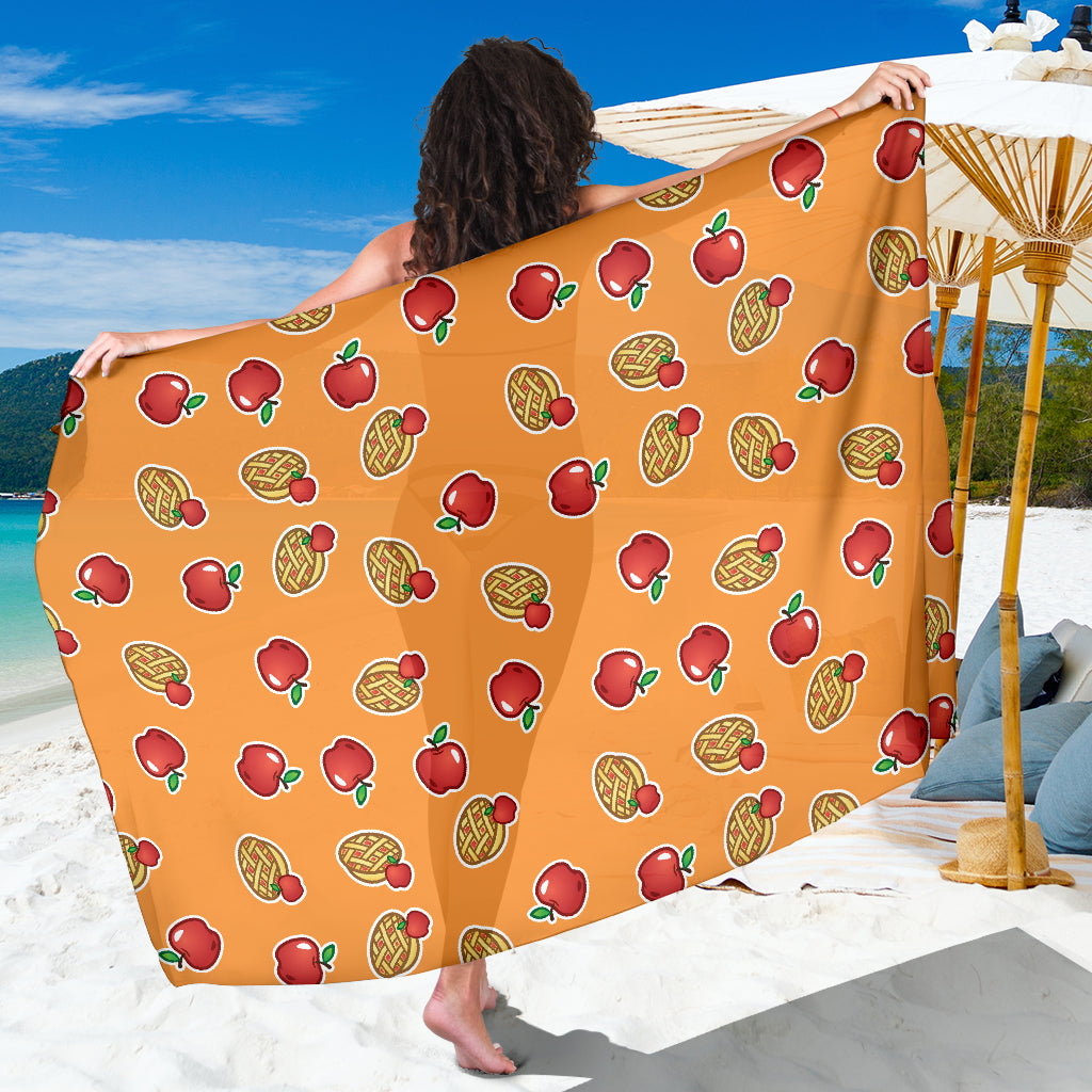 Apple Pie Pattern Print Design 02 Sarong Pareo Wrap