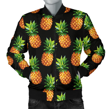 Pineapple Cute Print Design Pattern Men Bomber Jacket