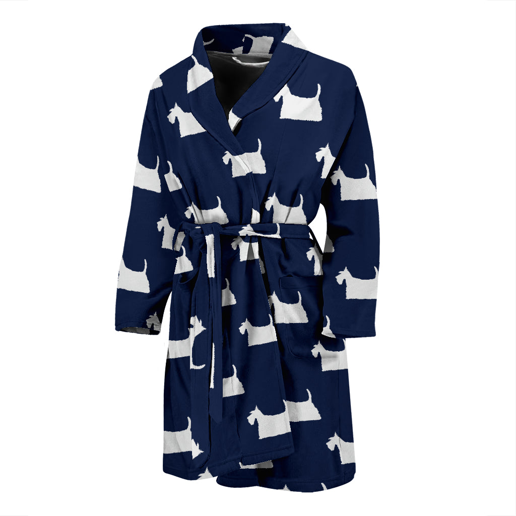 Scottish Terriers Print Design LKS303 Men Bathrobe