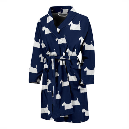 Scottish Terriers Print Design LKS303 Men Bathrobe