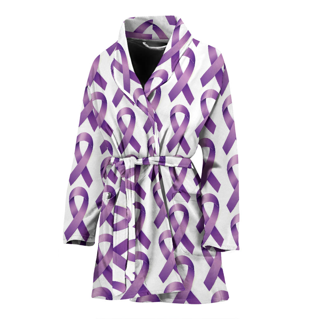 Pancreatic cancer Pattern Print Design A01 Women Bathrobe