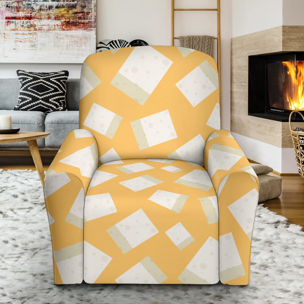 Tofu Print Design LKS302 Recliner Slipcover with Pocket