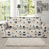 Bear Pattern Print Design 05 Sofa Slipcover