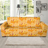 Pancake Pattern Print Design A04 Sofa Slipcover