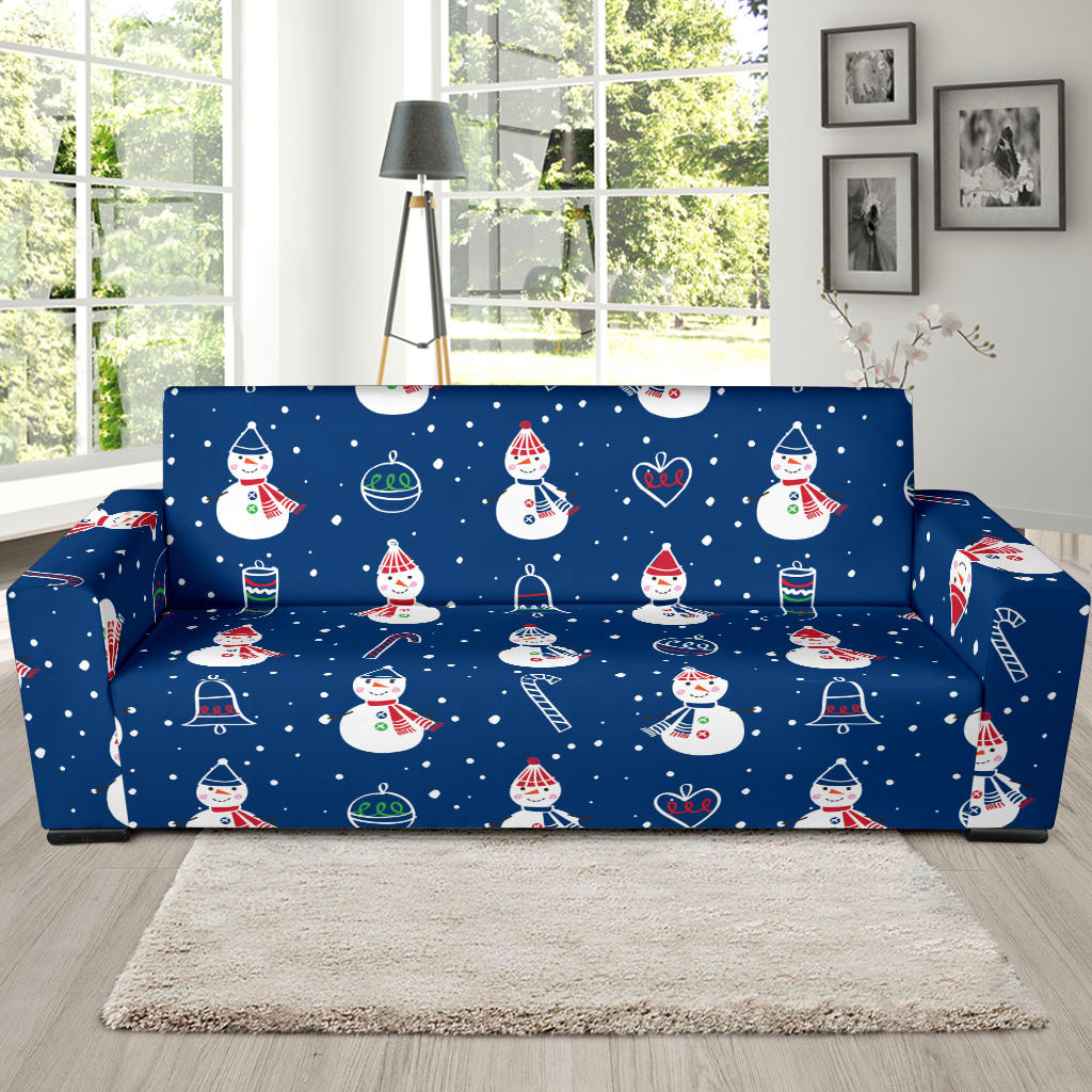 Snowman Print Design LKS306 Sofa Slipcover