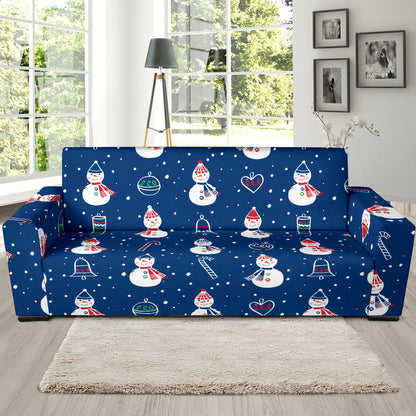 Snowman Print Design LKS306 Sofa Slipcover