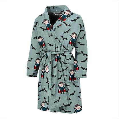Vampire Print Design LKS304 Men Bathrobe