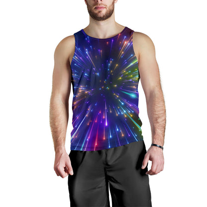 Celestial Rainbow Speed Light Men Tank Top
