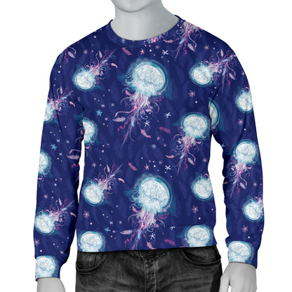 Jellyfish Cute Design Men Long Sleeve Sweatshirt