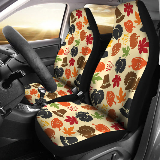 Thanksgiving Print Design LKS303 Car Seat Covers