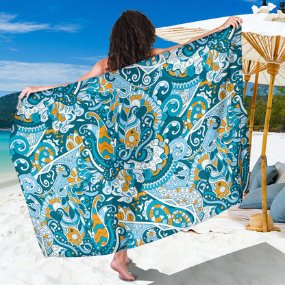 Funky Retro Pattern Print Design A03 Sarong Pareo Wrap