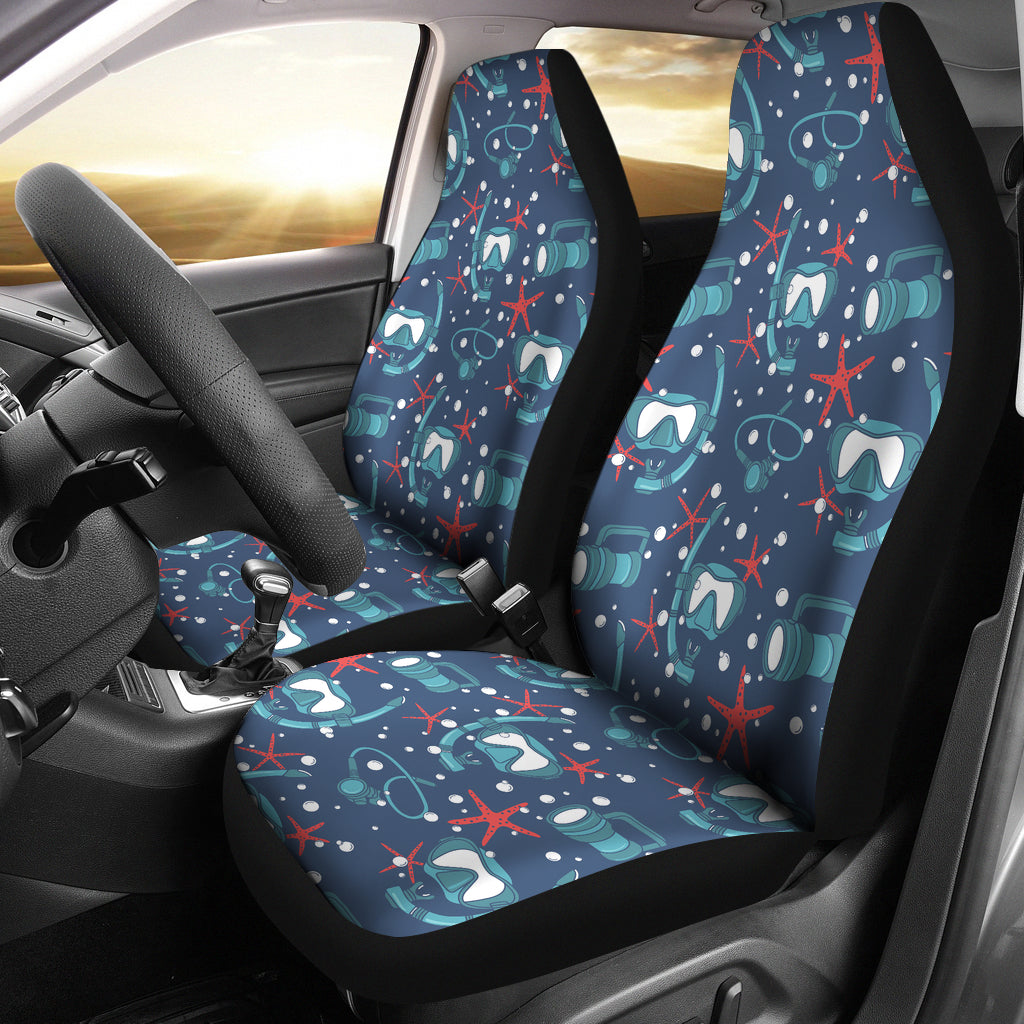 Scuba Equipment Print Design LKS302 Car Seat Covers